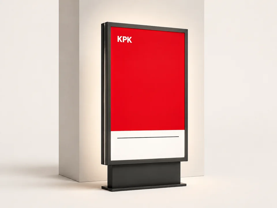 Podsvietený reklamný citylight