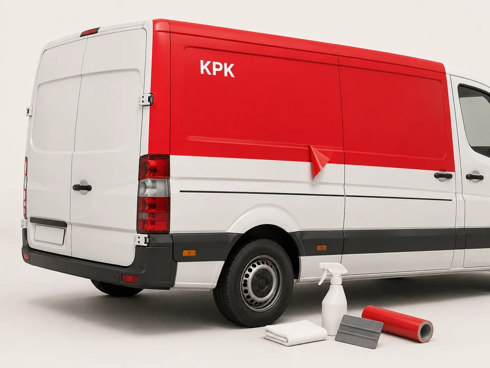 Údržba a lokálna výmena reklamnej fólie na vozidle